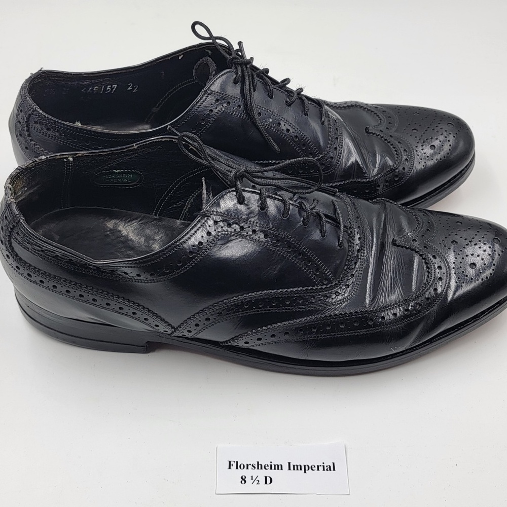 Florsheim Imperial Black 8 ½ D Price: $25